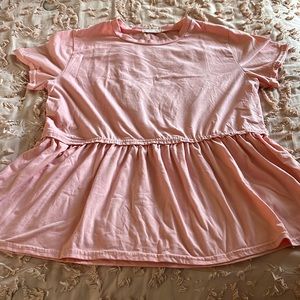 Short sleeve peplum top